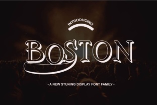 Boston Family Font: A Display Typeface with Real Impact