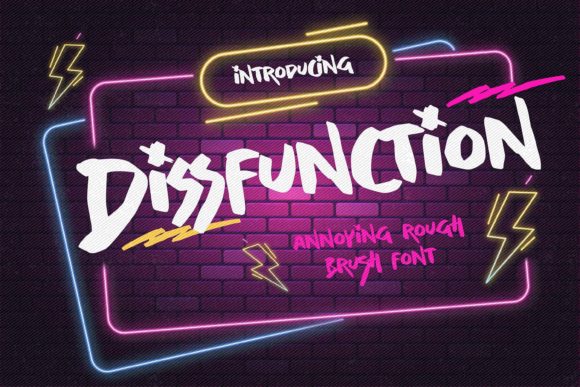 Dissfunction Font: A Raw Brush Typeface for Authentic Design