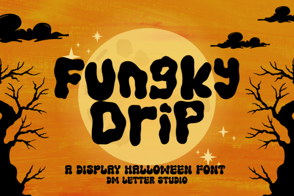 Fungky Drip Font: Perfect for Halloween & Spooky Designs