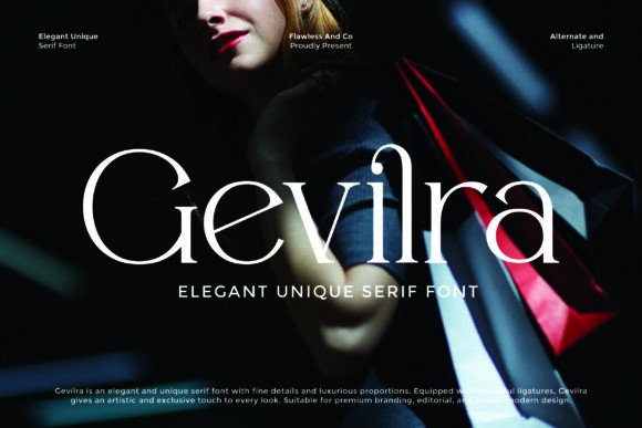 Gevilra Font: Blending Classic Elegance with a Modern Edge