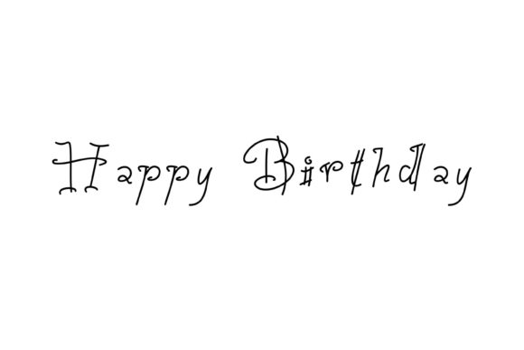 Happy Birthday Font: A Handwritten Asset for Creative Projects