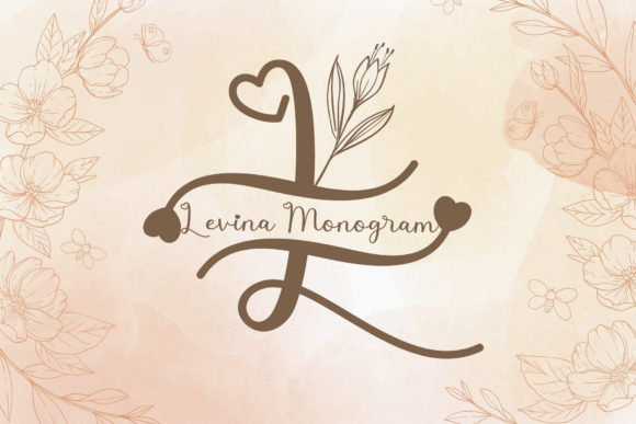 Levina Monogram Font: A Designer's Guide to Romantic Typography