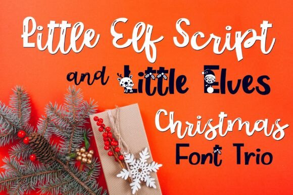 Little Elf Trio Font: A Whimsical Family for Holiday Design