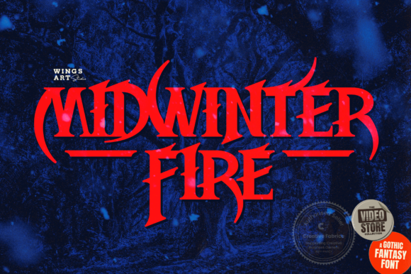 Midwinter Fire Font: A Bold Gothic Statement for Designers