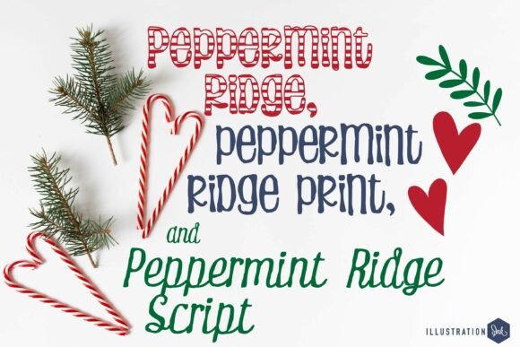 Peppermint Ridge Trio Font: A Holiday Design Essential