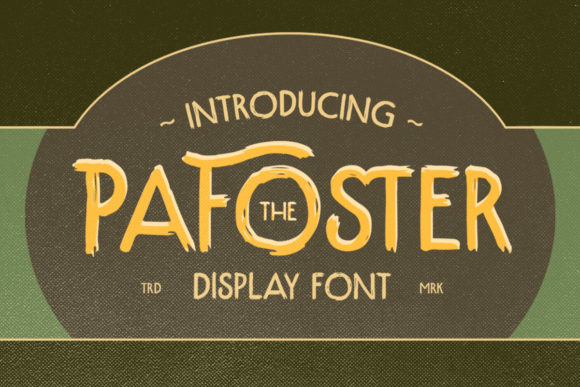 Revive Retro Charm with The Pafoster Display Font