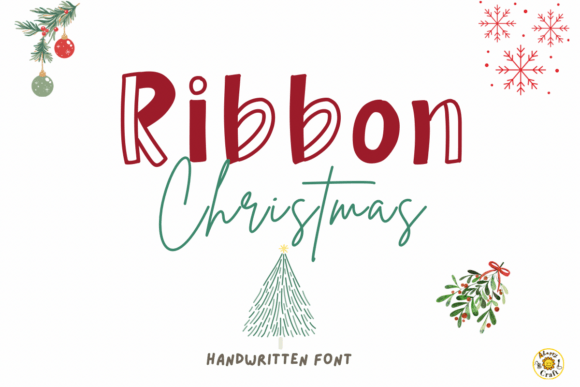 Ribbon Christmas Font: Unwrap Festive Design Joy