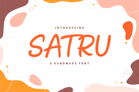 Satru: A Handmade Playful Display Font for Vibrant Projects