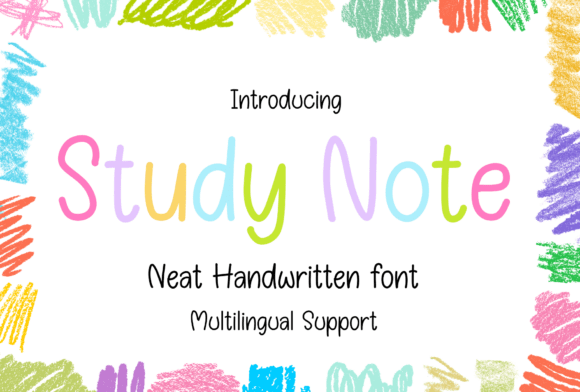 Study Note Font: A Friendly Typeface for Creative Projects