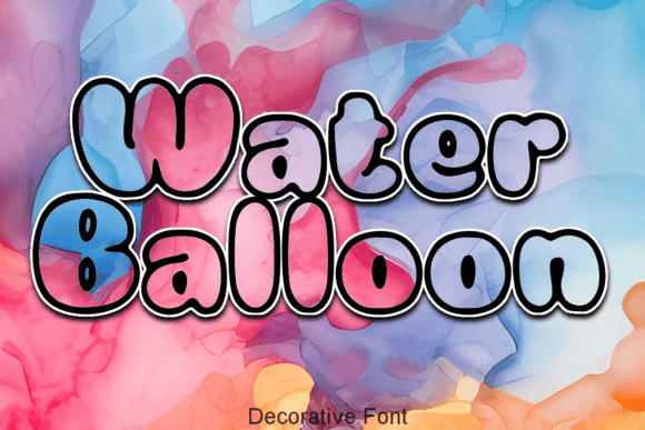 Water Balloon Font: Infusing Projects with Playful Whimsy