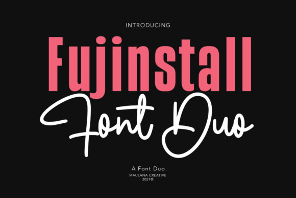 Why the Fujinstall Font Duo is Your Next Design Secret Weapon
